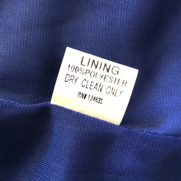 MINUET by MODCLOTH ONE SHOULDER BOW, PLEATED WAIST, SIDE ZIP, SZ L, ROYAL BLUE - Picture 5 of 17